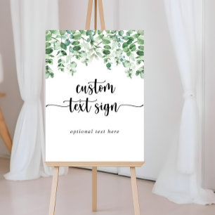 Poster Panneau de texte personnalisé calligraphie minimal