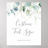 Poster Panneau de texte personnalisé Cartes et Cadeaux de (Devant)