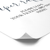 Poster Panneau de tirage au sort de couche avec feuilles (Coin)