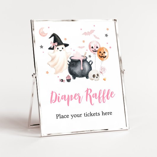 Poster Panneau de tirage au sort de couche Bébé fantôme r