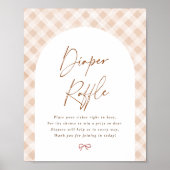 Poster Panneau de tirage au sort de couche Bébé Gingham C (Devant)