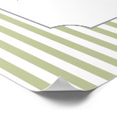 Poster Panneau de tirage au sort de couche pour bébé Sage (Coin)