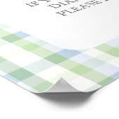 Poster Panneau de tirage au sort de couche pour garçon Ba (Coin)