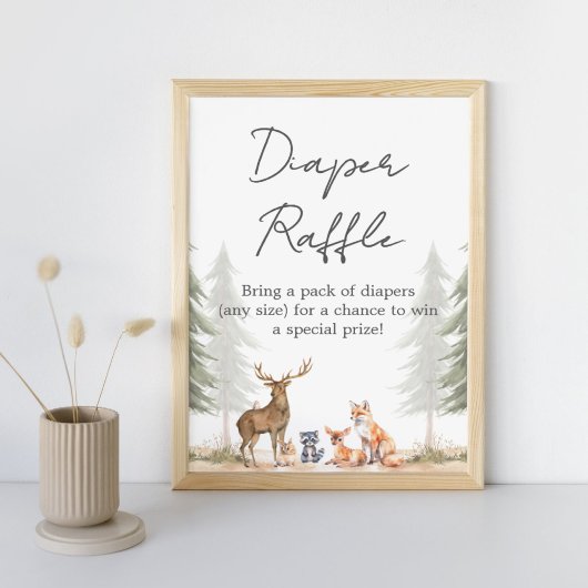 Poster Panneau de tirage au sort de couche pour la douche