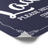 Poster Panneau de toilettes pour dames - panier d'article (Coin)