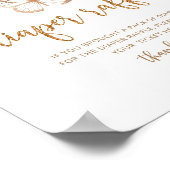 Poster Panneau de tombola à papillon floral (Coin)