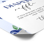 Poster Panneau de tombola de la couche de bleuet. Rolle d (Coin)