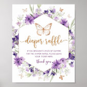 Poster Panneau de tombola papillon (Devant)