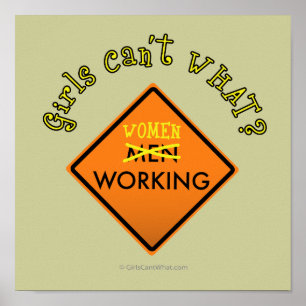 Poster Panneau de travail Femmes