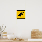 Poster Panneau de traversée de ratel (Cuisine)