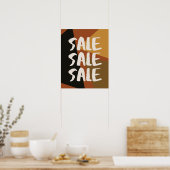 Poster Panneau de vente Brown, Signal de magasin de détai (Cuisine)