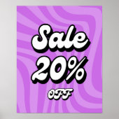 Poster Panneau de vente de 20 % de réduction, panneau de  (Devant)