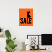 Poster Panneau de vente Halloween, Enseigne de vente de b (Bureau à domicile)