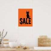 Poster Panneau de vente Halloween, Enseigne de vente de b (Cuisine)