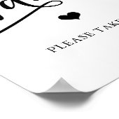 Poster Panneau de ventilateurs de douche de mariage éléga (Coin)