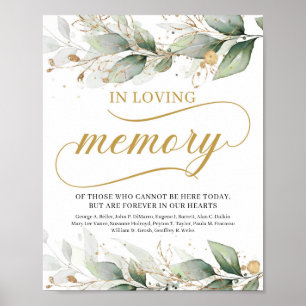 Poster Panneau de verdure boho eucalyptus en souvenir aim