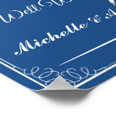 Poster Panneau de voeux mariage, panneau de réception de (Coin)