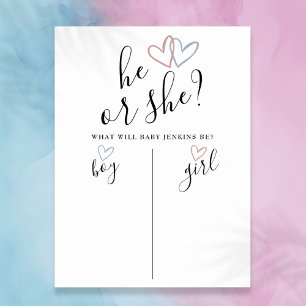 Poster Panneau de vote pour la révélation du sexe de l'en