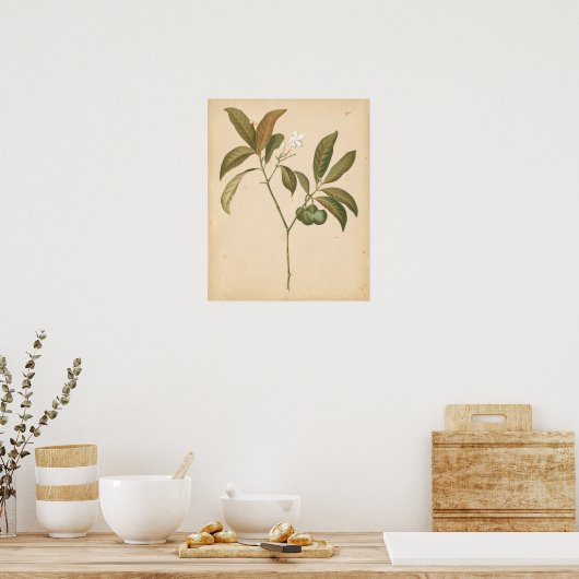 Poster Panneau Décor Cobalt I (Cuisine)