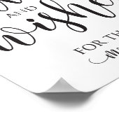 Poster Panneau Décor Mariage Conseils et Bien Souhaits (Coin)