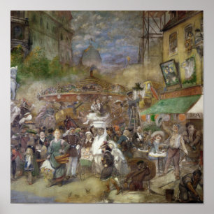 Poster Panneau décoratif représentant Paris