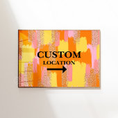 Poster Panneau d'emplacement personnalisé College Dorm De