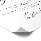 Poster Panneau d'empreintes digitales de l'arbre Mariage (Coin)