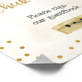 Poster Panneau d'enregistrement des invités pour la Baby (Coin)