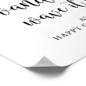 Poster Panneau d'envoi de Mariage rustique (Coin)