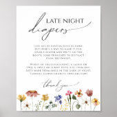 Poster Panneau des diapeurs de nuit du Fleur sauvage colo (Devant)