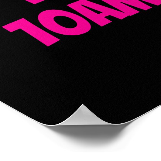 Poster Panneau des heures d'ouverture du magasin, panneau (Coin)