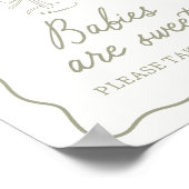 Poster Panneau dessert du Baby shower Tini One Martini (Coin)