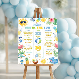 Poster Panneau d'étape de fête d'été One In The Sun