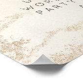 Poster Panneau d'événement Ombre Yellow Gold Frosted Cust (Coin)