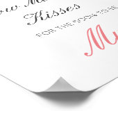 Poster Panneau devinez combien de baisers pour bientôt Mm (Coin)