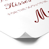 Poster Panneau devinez combien de bisous pour la future M (Coin)