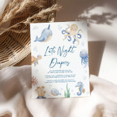 Poster Panneau Diapositives de nuit Baby shower à thème O