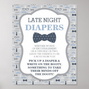 Poster Panneau Diapositives de nuit, Cravate de la cale,