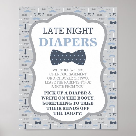 Poster Panneau Diapositives de nuit, Cravate de la cale, (Devant)