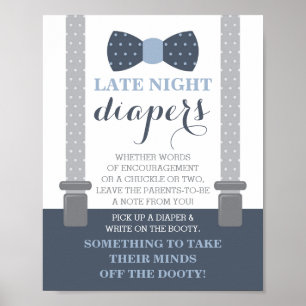 Poster Panneau Diapositives de nuit, Cravate de la cale,