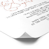 Poster Panneau Diapositives de nuit du Baby shower arc-en (Coin)