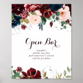 Poster Panneau d'ouverture du Mariage de automne à aquare (Devant)