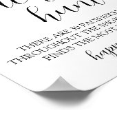 Poster Panneau du Baby shower de chasse de Pacifique vert (Coin)