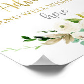 Poster Panneau du baby shower de conseils de laisser (Coin)