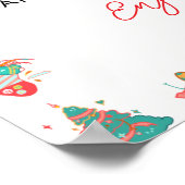 Poster Panneau du Baby shower de Noël Momosa (Coin)