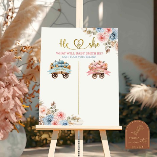 Poster Panneau du Bureau de vote des transports Citrouill