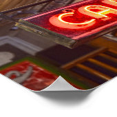 Poster Panneau du café Neon, Jefferson, Texas (Coin)