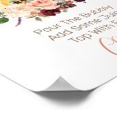 Poster Panneau du Citrouille floral de bar Mom-osa (Coin)