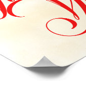 Poster Panneau du Hashtag Mariage Alice in Wonderland (Coin)