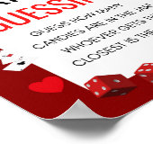 Poster Panneau du jeu Ace Casino Baby shower (Coin)